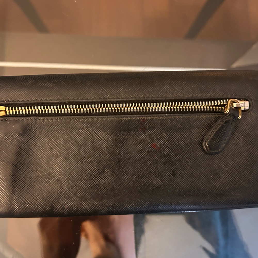 Prada Saffiano Leather Black Wallet - Picture 6 of 7